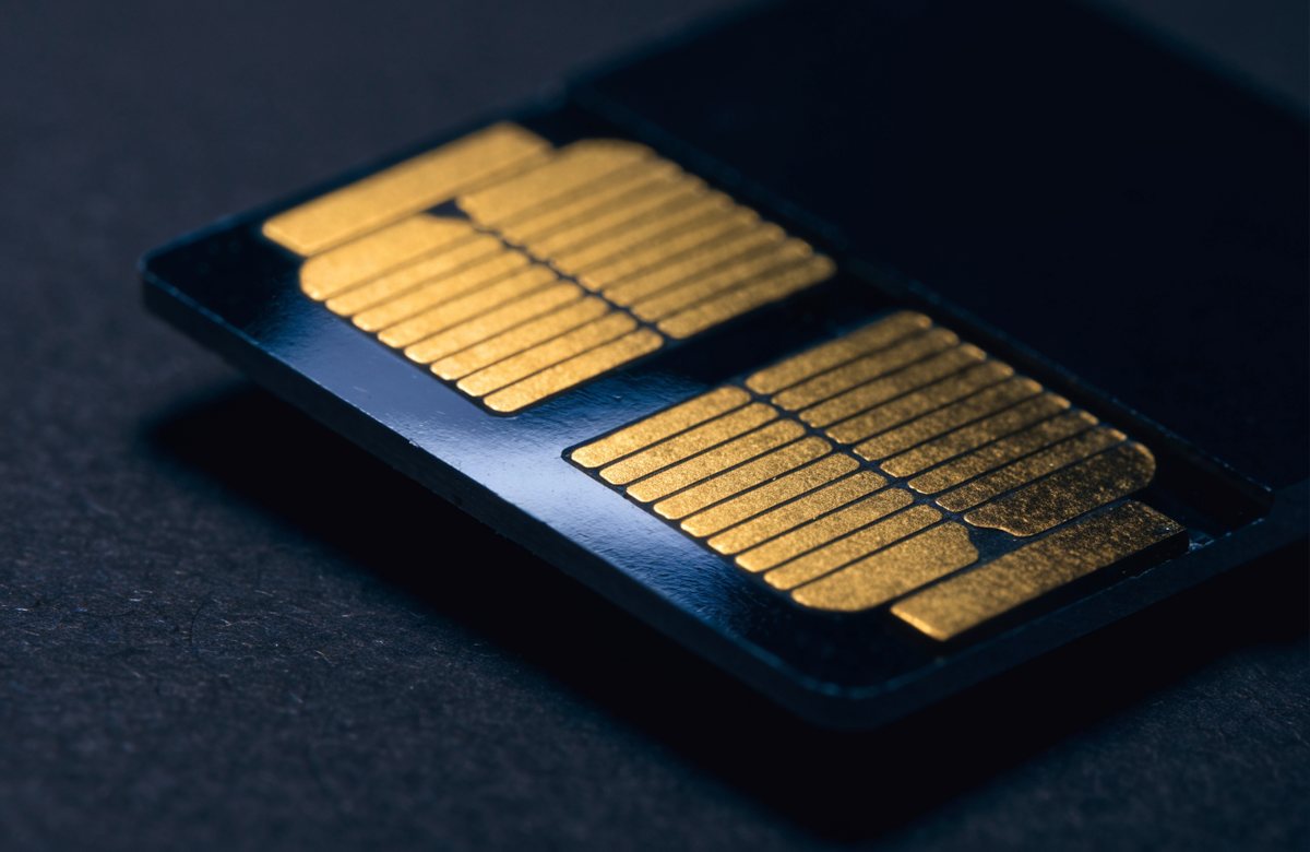 Kontaktfläche einer SIM-Karte