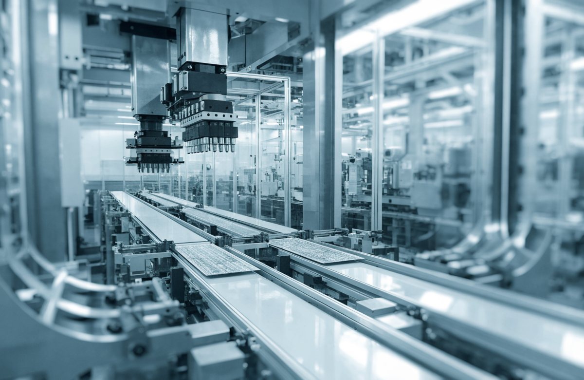 Fertigungsstraße für Elektronik